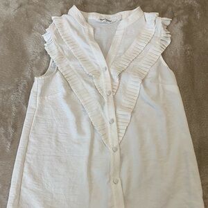 Naf Naf Fancy White Vest